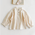 Spring New Children's Japan And South Korea Magnanimous Cotton Crinkle Tops