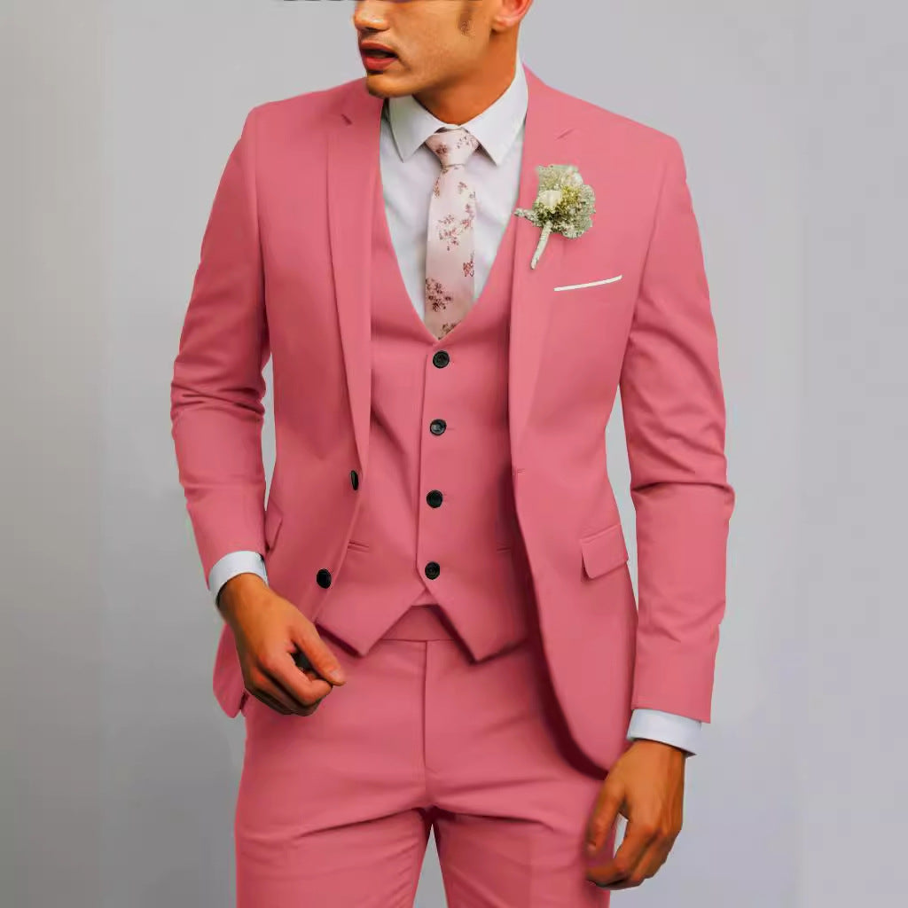 Set de costum casual versatil pentru bărbați cu doi nasturi
