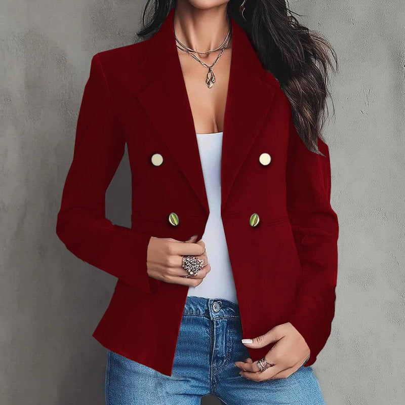 Sacou elegant la două rânduri de nasturi, pentru femei