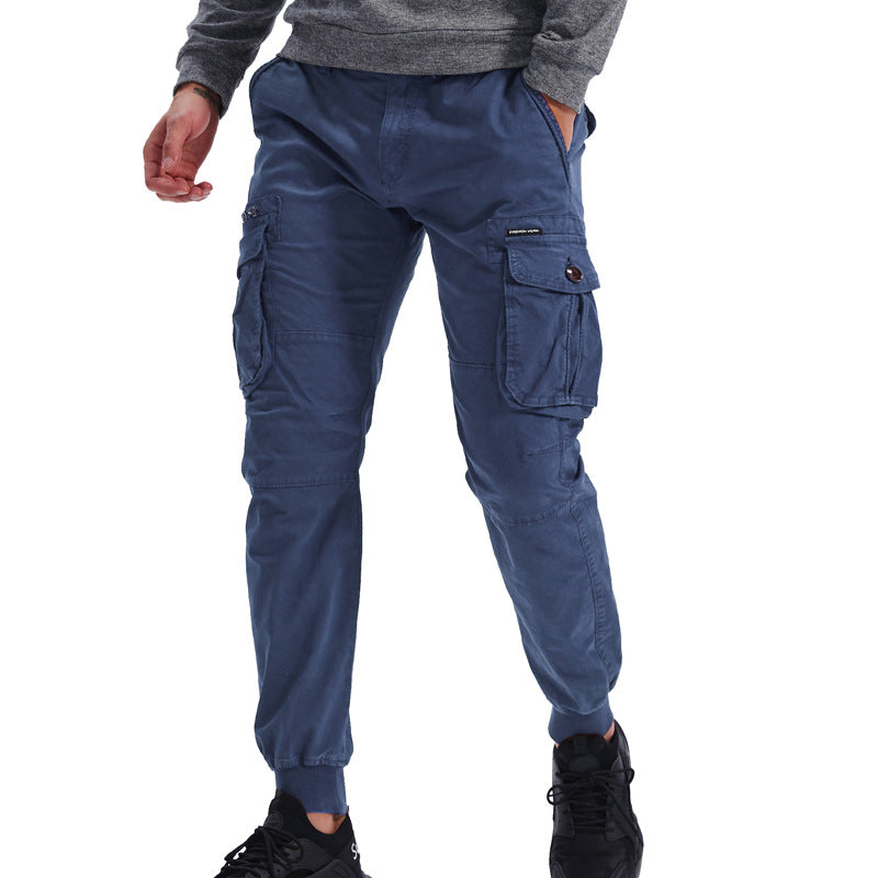 Pantaloni casual supradimensionați multicolori pentru bărbați