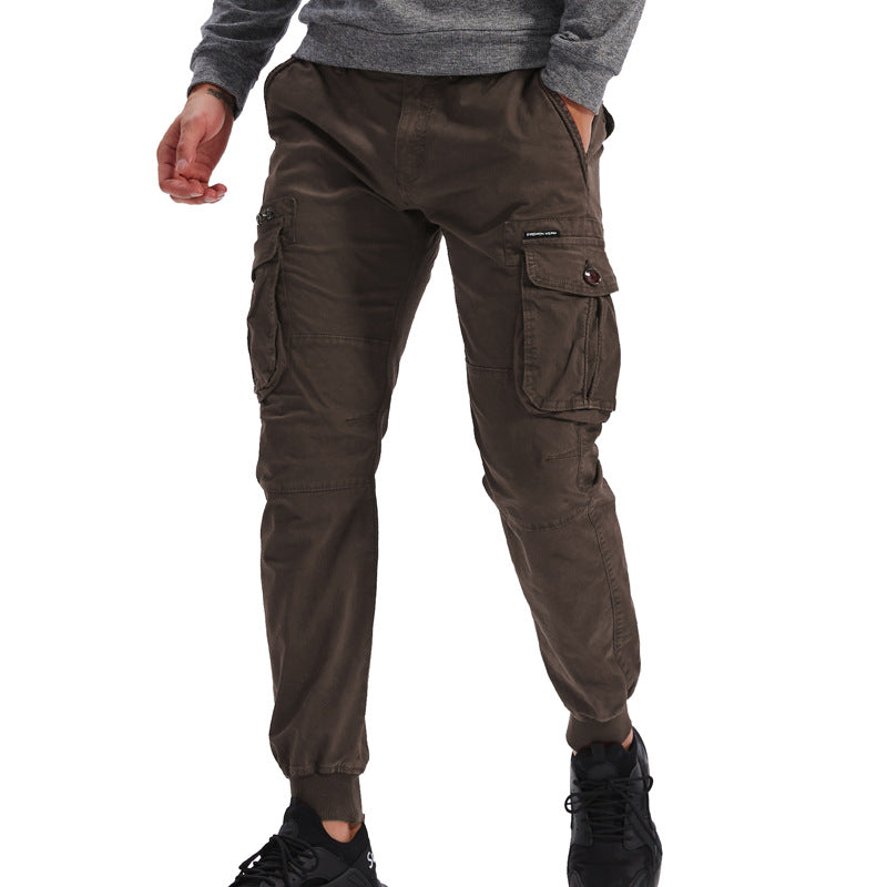 Pantaloni casual supradimensionați multicolori pentru bărbați