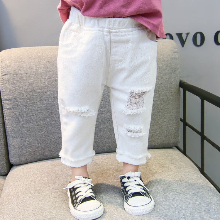 Baby girl ripped jeans