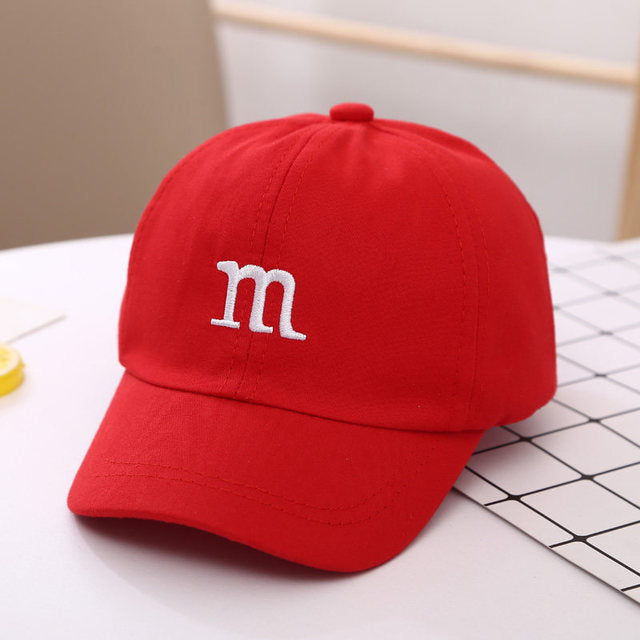 Kids’ Cotton Baseball Cap – M Embroidery