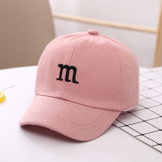 Kids’ Cotton Baseball Cap – M Embroidery