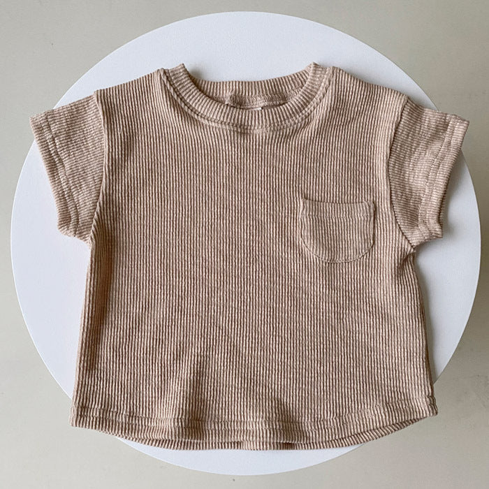 Îmbrăcăminte pentru copii Tricou de vară Haine pentru bebeluși Salopetă bebeluși tip sac cu burtică triunghiulară, culoare uni - Pantaloni de copii casual, scurți, largi
