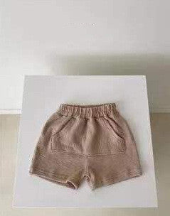 Îmbrăcăminte pentru copii Tricou de vară Haine pentru bebeluși Salopetă bebeluși tip sac cu burtică triunghiulară, culoare uni - Pantaloni de copii casual, scurți, largi