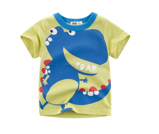 Îmbrăcăminte pentru copii Vară Nouă Coreeană Tricou de bumbac pentru băieți Comoară pentru bărbați în Mâneci Scurte pentru copii