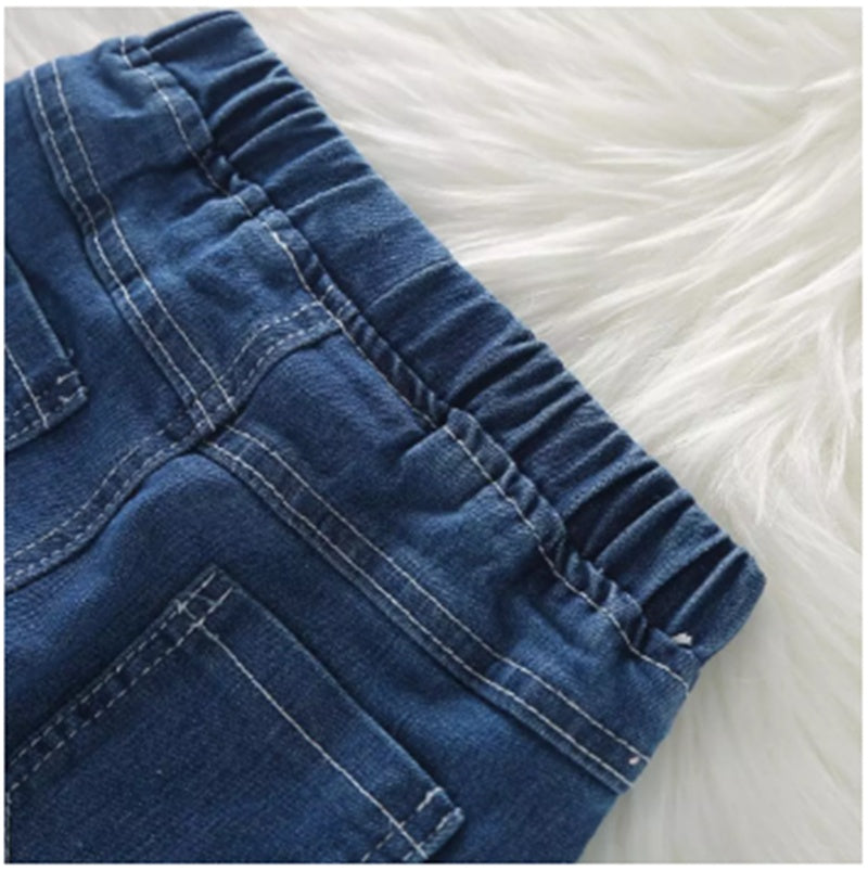 Boutique Fată Blugi Kit la pachet Top rupt cu dungi