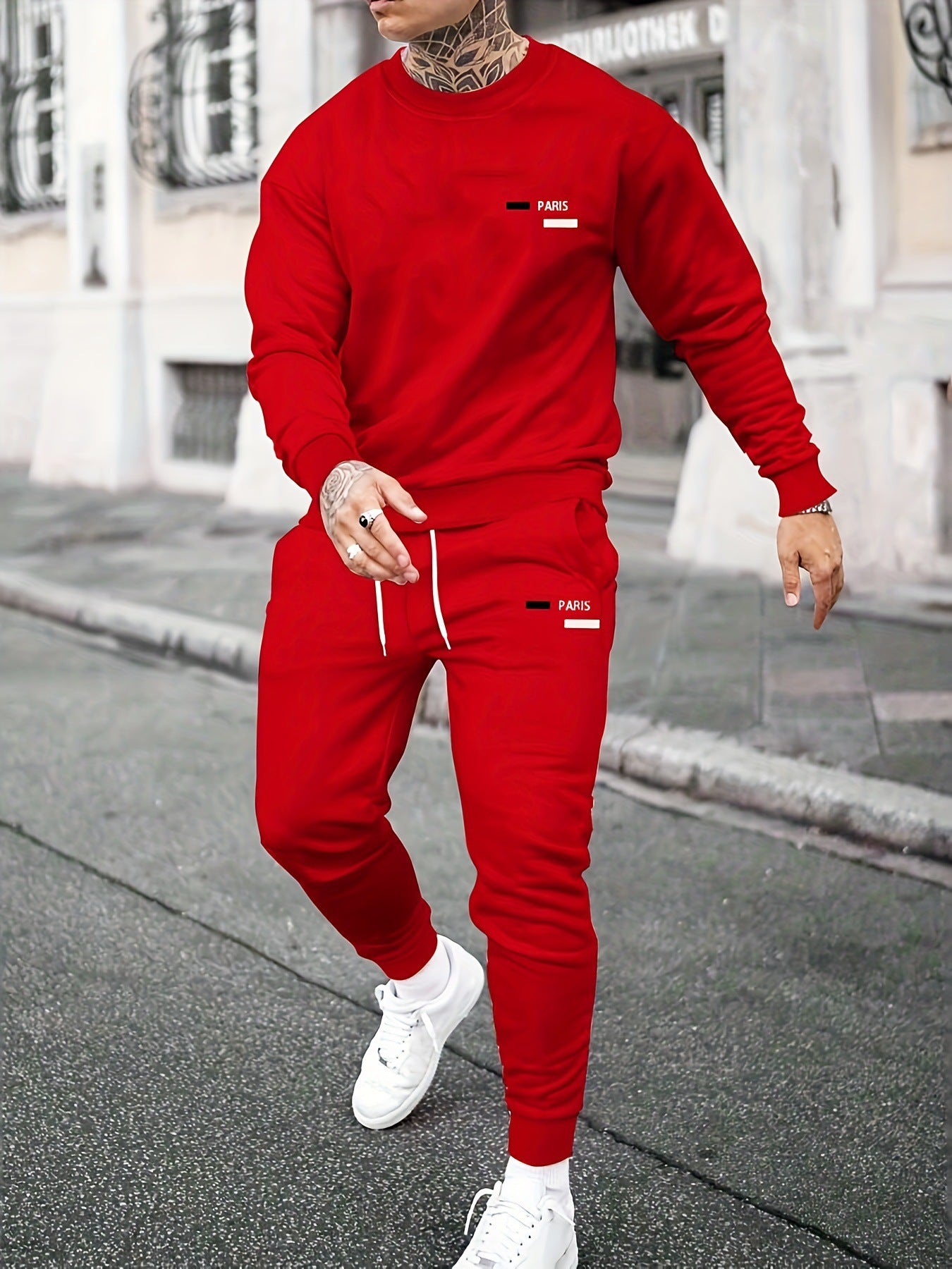 Set de hanorac și pantaloni de molton pentru bărbați