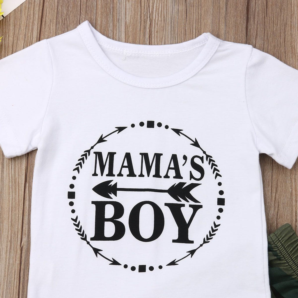Haine de vară pentru băieți Set tricou și pantaloni din bumbac
