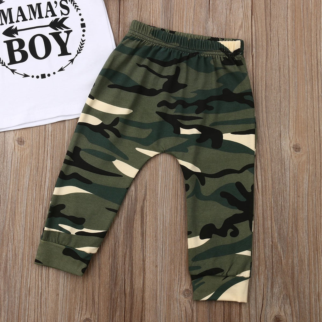 Haine de vară pentru băieți Set tricou și pantaloni din bumbac