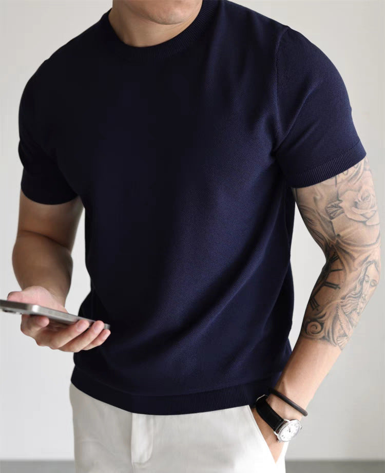 Tricou Casual De Lucru Cu Guler Mic Și Înalt