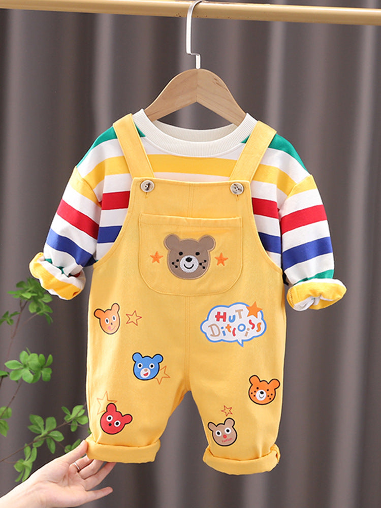Costum salopetă de top pentru băieți