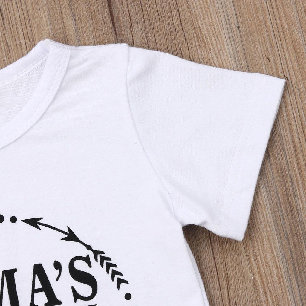 Haine de vară pentru băieți Set tricou și pantaloni din bumbac