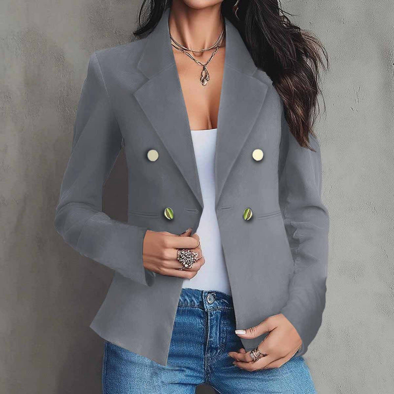 Sacou elegant la două rânduri de nasturi, pentru femei
