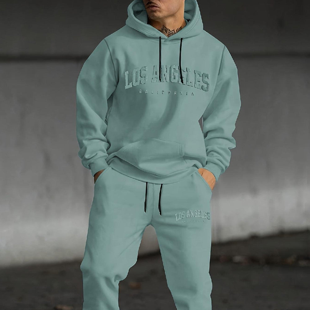 Men’s Casual Matching Set – Letter Design