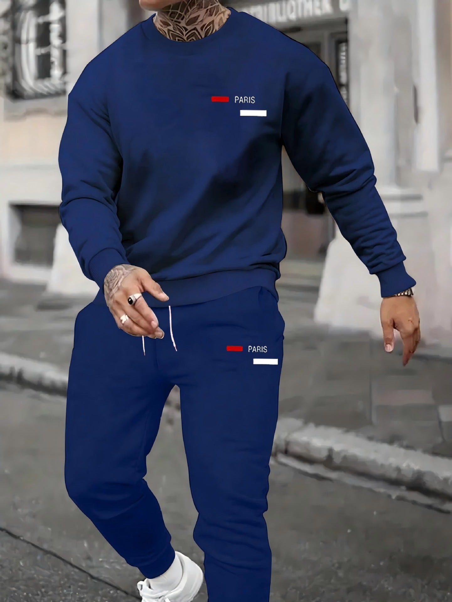 Set de hanorac și pantaloni de molton pentru bărbați