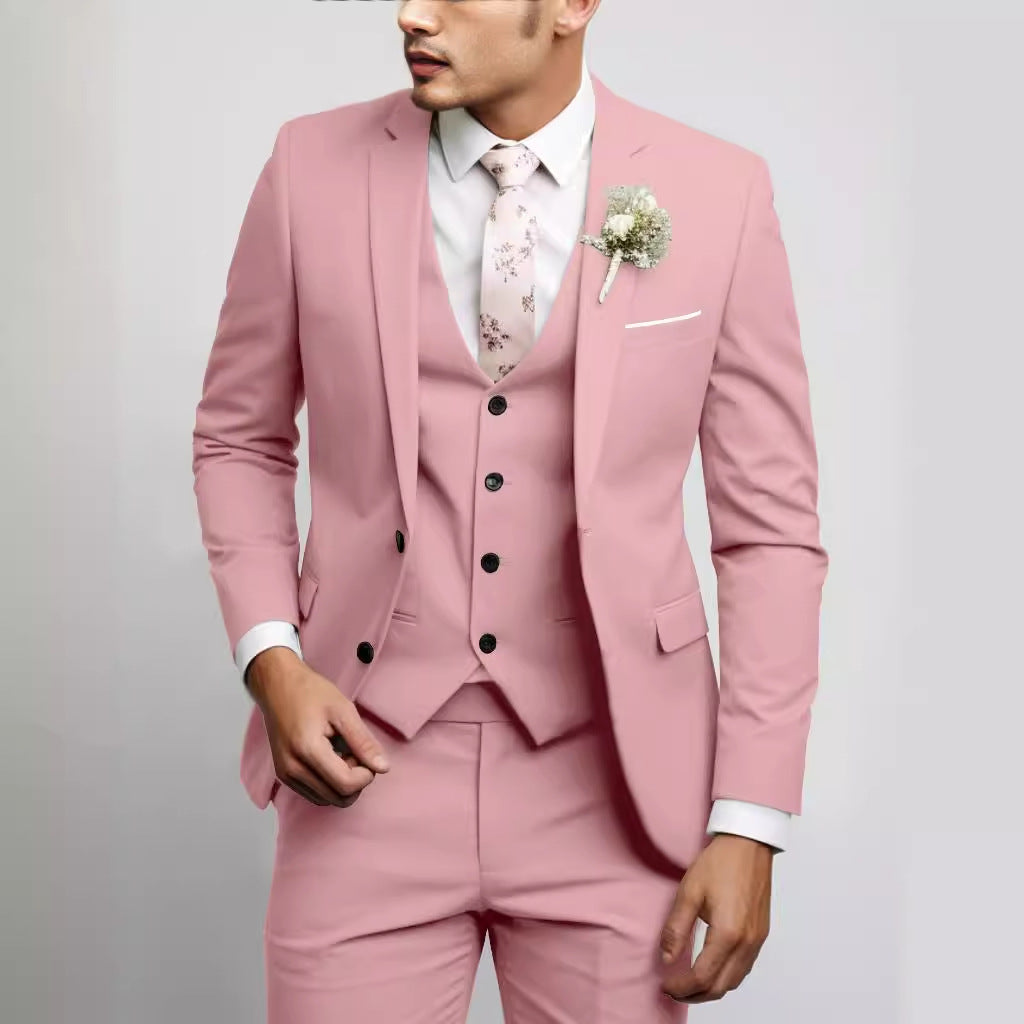 Set de costum casual versatil pentru bărbați cu doi nasturi