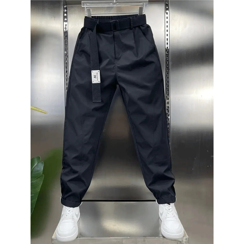 Pantaloni cropped moderni, cu croială relaxată, versatili, cu patchwork