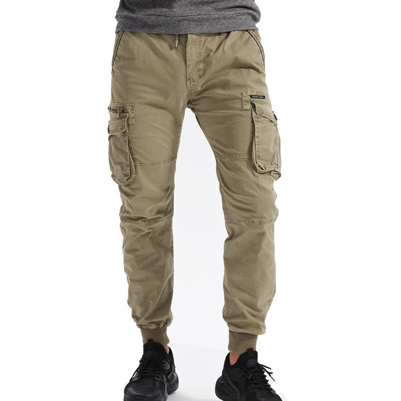 Pantaloni casual supradimensionați multicolori pentru bărbați