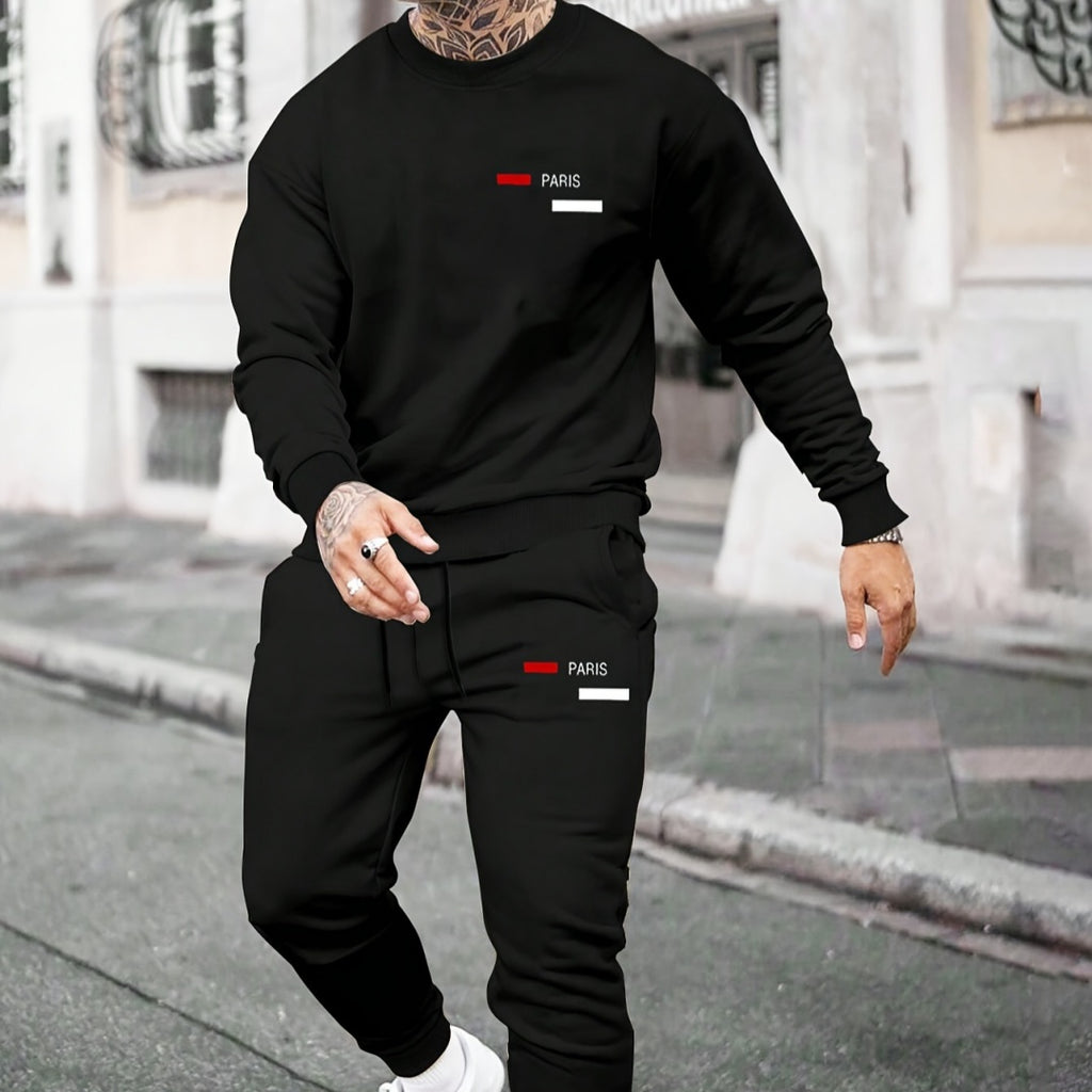 Set de hanorac și pantaloni de molton pentru bărbați