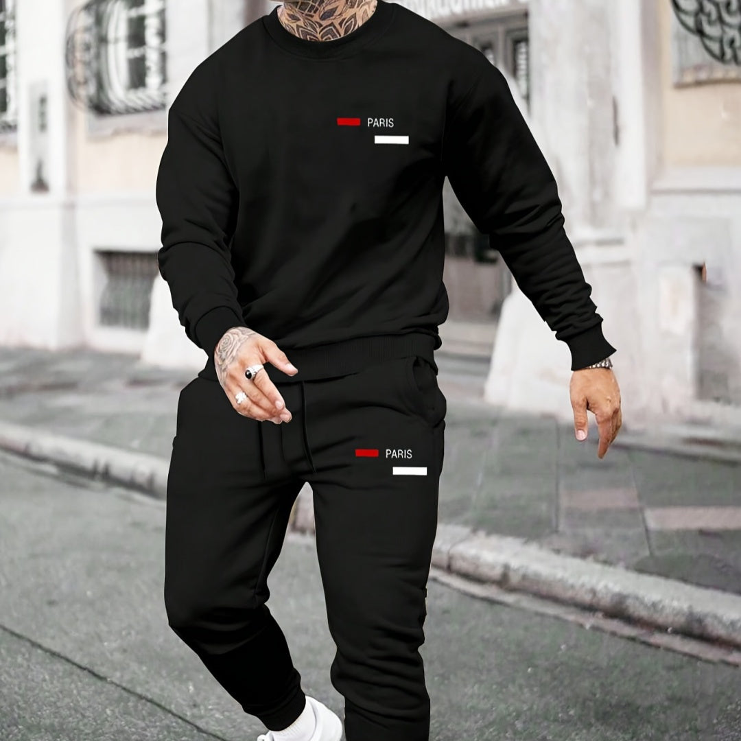 Set de hanorac și pantaloni de molton pentru bărbați