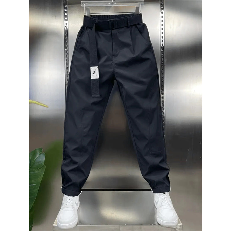 Pantaloni cropped moderni, cu croială relaxată, versatili, cu patchwork