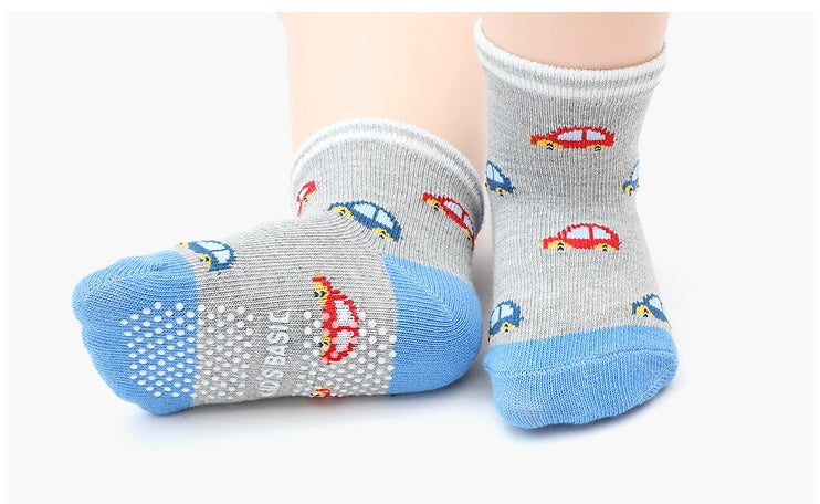 Toddler Grip Socks – Soft Cotton, Non-Slip