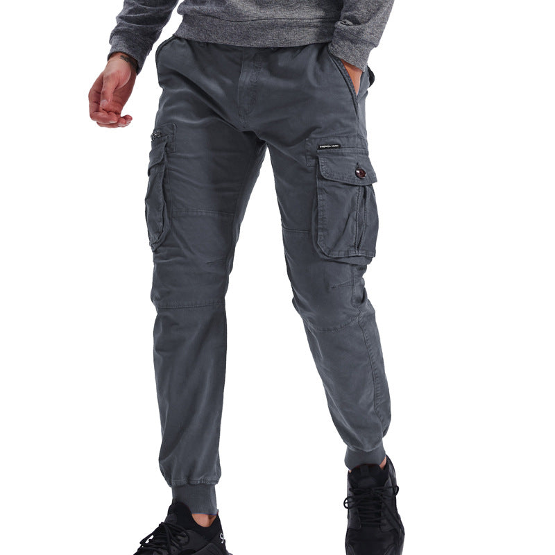Pantaloni casual supradimensionați multicolori pentru bărbați