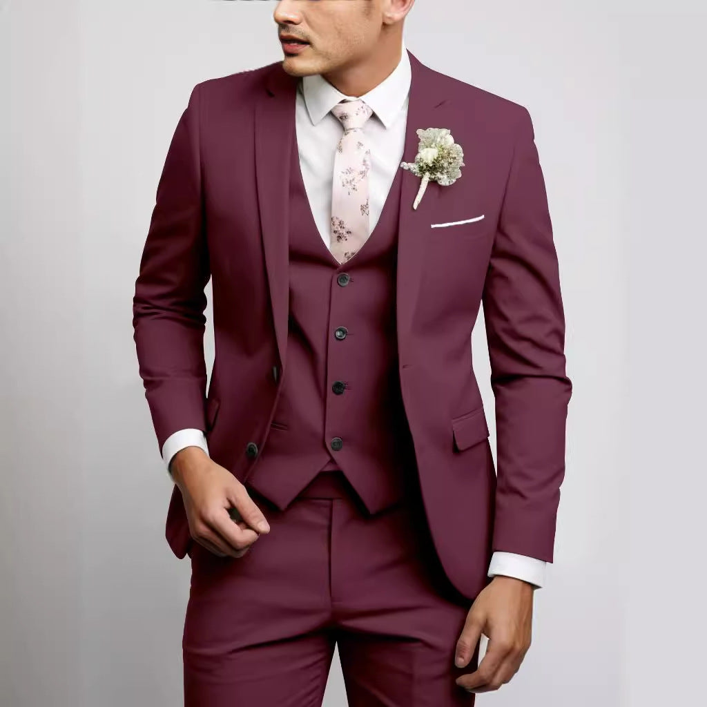 Set de costum casual versatil pentru bărbați cu doi nasturi