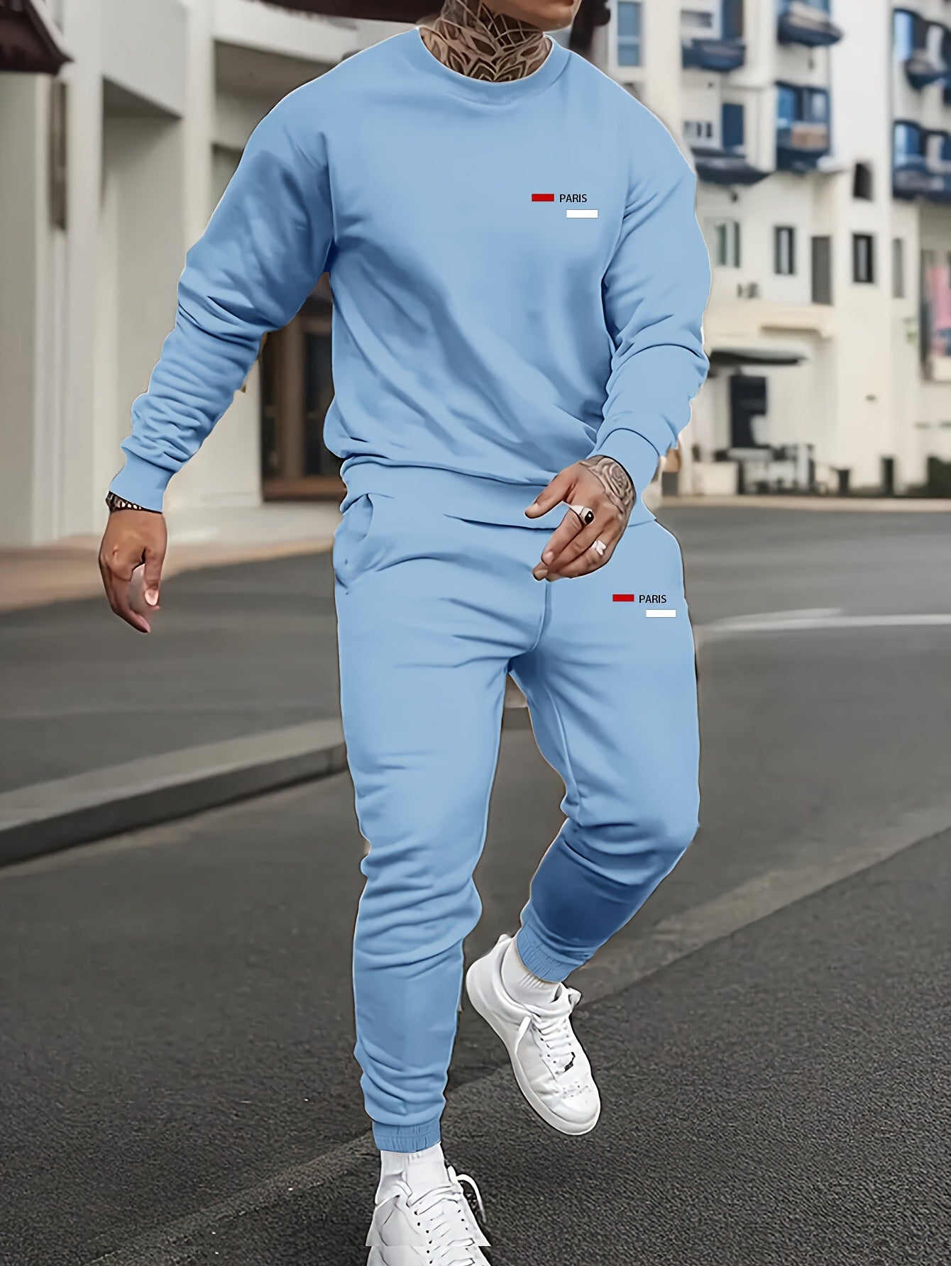 Set de hanorac și pantaloni de molton pentru bărbați
