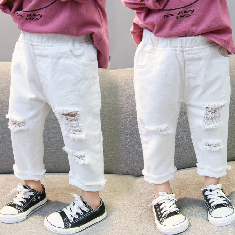 Baby girl ripped jeans