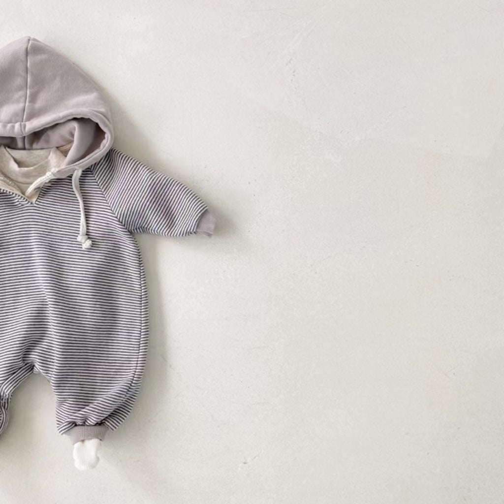 Baby Fashion Hooded Long Sleeve Bodysuit