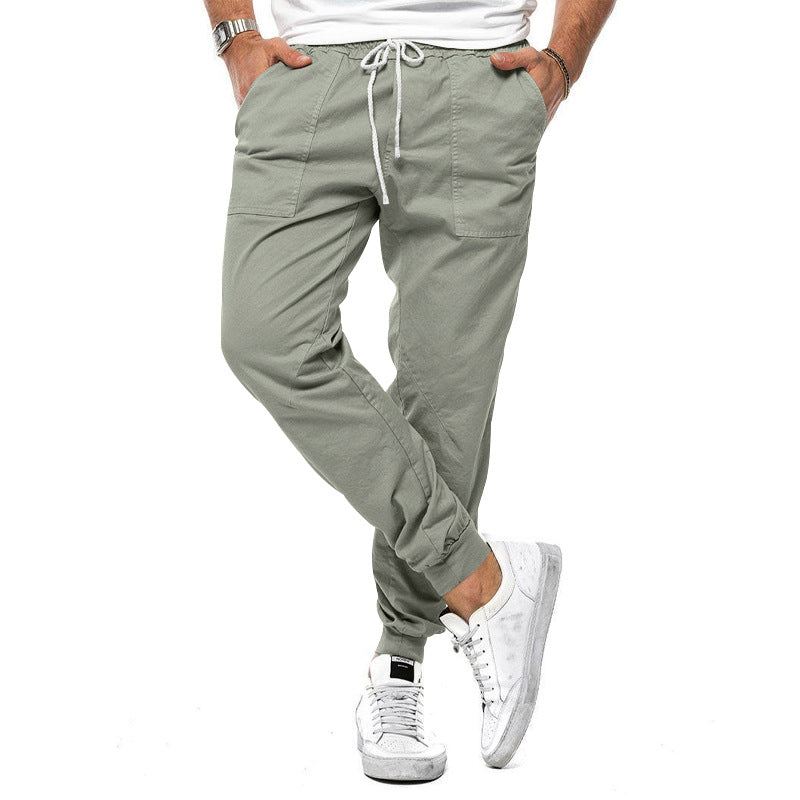 Pantaloni Casual Bărbați de Primăvară și Toamnă, Lărgi, Conici, Timp Liber, Sport, Salopetă de Exterior