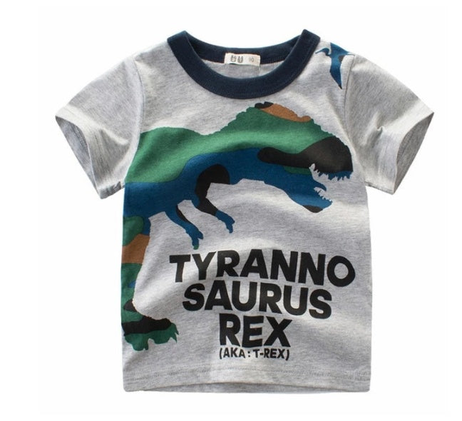 Îmbrăcăminte pentru copii Vară Nouă Coreeană Tricou de bumbac pentru băieți Comoară pentru bărbați în Mâneci Scurte pentru copii