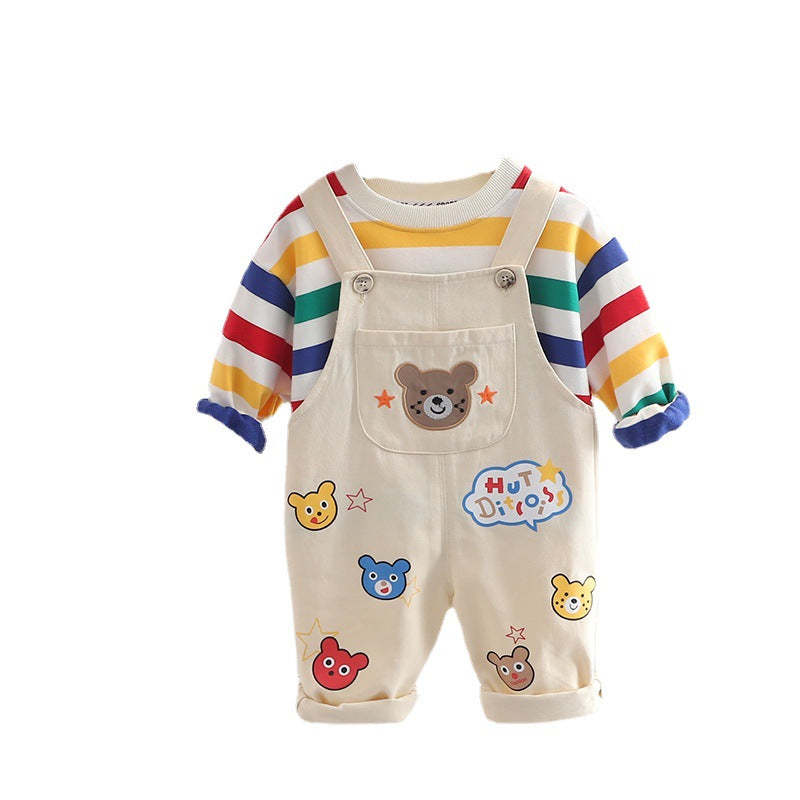 Costum salopetă de top pentru băieți