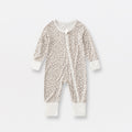 Jusheng Clothing Foreign Trade Bamboo Fiber Baby Jumpsuits Spring And Autumn Long Sleeve Double Zipper Baby Pajamas Romper