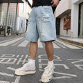 Ripped Denim Shorts Loose Casual Distressed