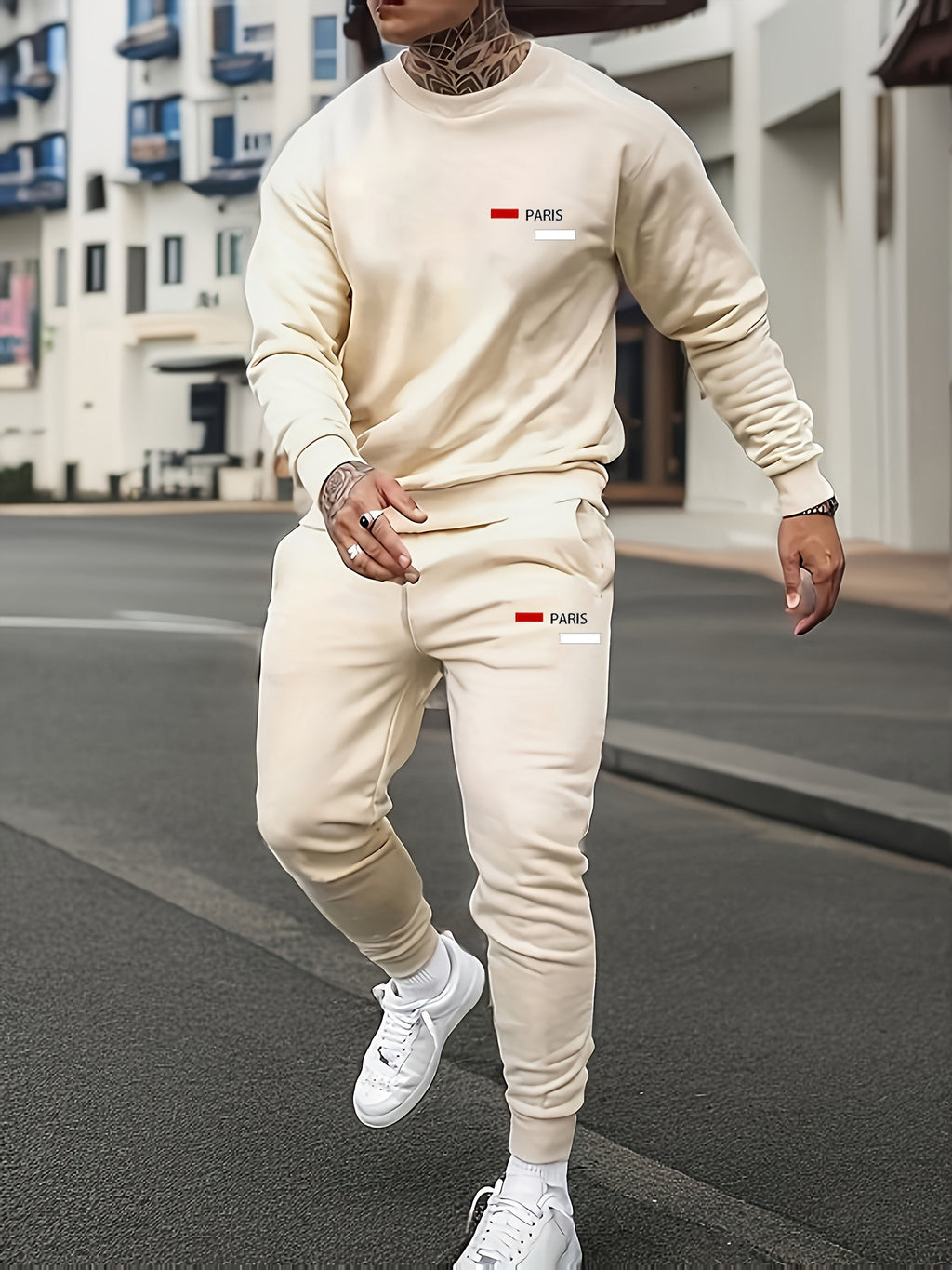 Set de hanorac și pantaloni de molton pentru bărbați
