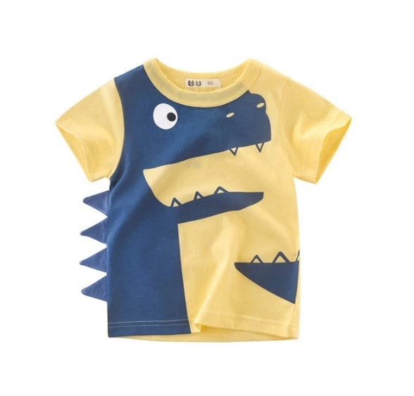 Îmbrăcăminte pentru copii Vară Nouă Coreeană Tricou de bumbac pentru băieți Comoară pentru bărbați în Mâneci Scurte pentru copii