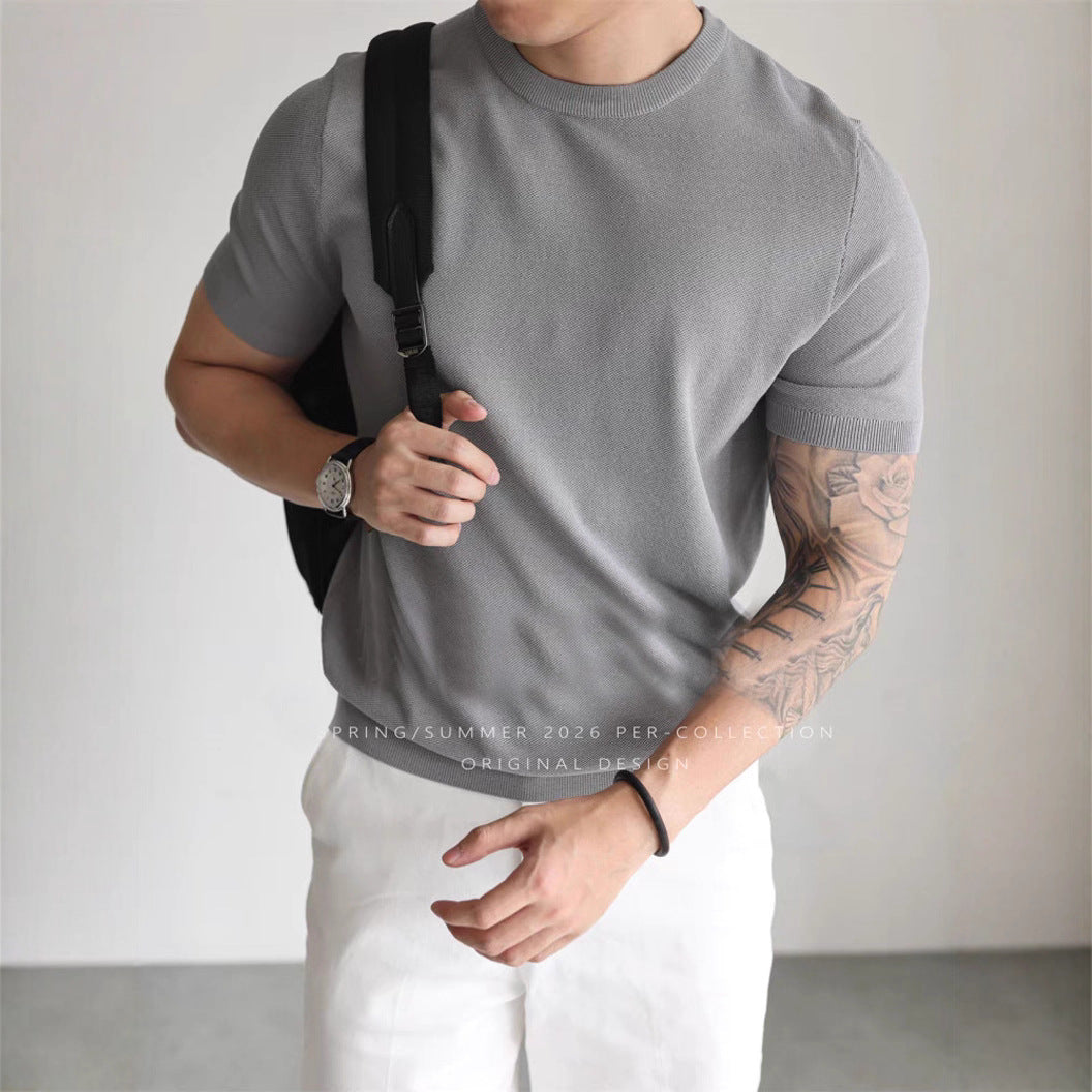 Tricou Casual De Lucru Cu Guler Mic Și Înalt