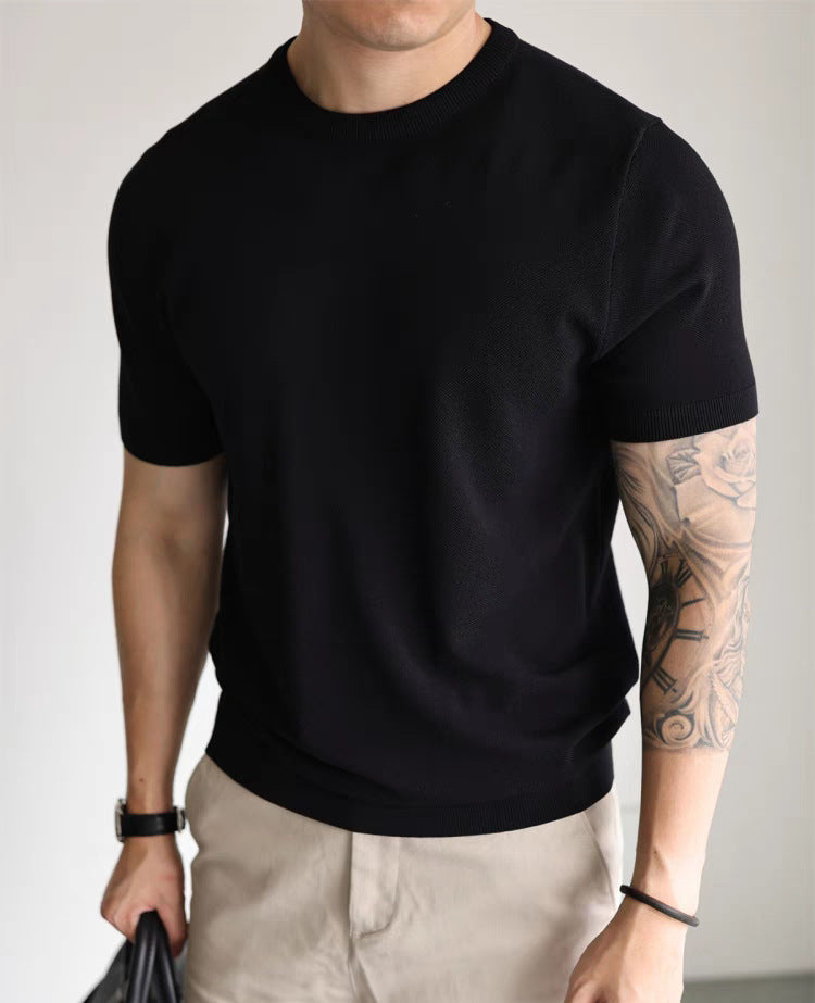 Tricou Casual De Lucru Cu Guler Mic Și Înalt