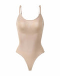 Seamless Tummy Control Round Neck Thong Tank Top Body Shaper Bodysuits