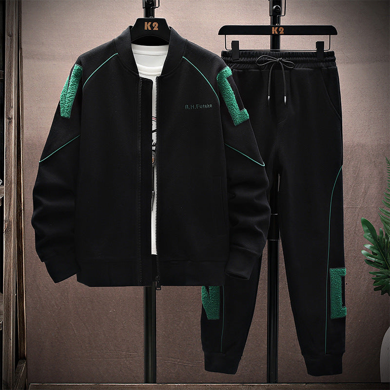 Uniformă de baseball brodată de primăvară și toamnă, pantaloni de gardă, set sport casual
