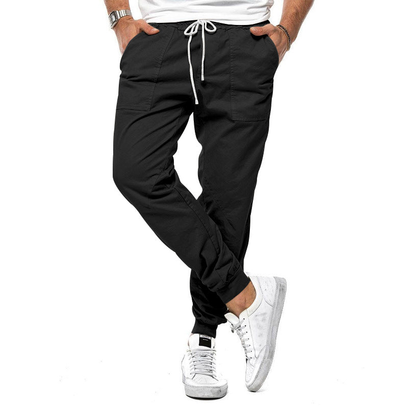 Pantaloni Casual Bărbați de Primăvară și Toamnă, Lărgi, Conici, Timp Liber, Sport, Salopetă de Exterior