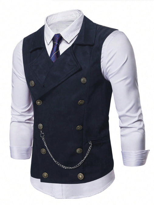 Vestă cu lanț la două rânduri, costum bărbătesc