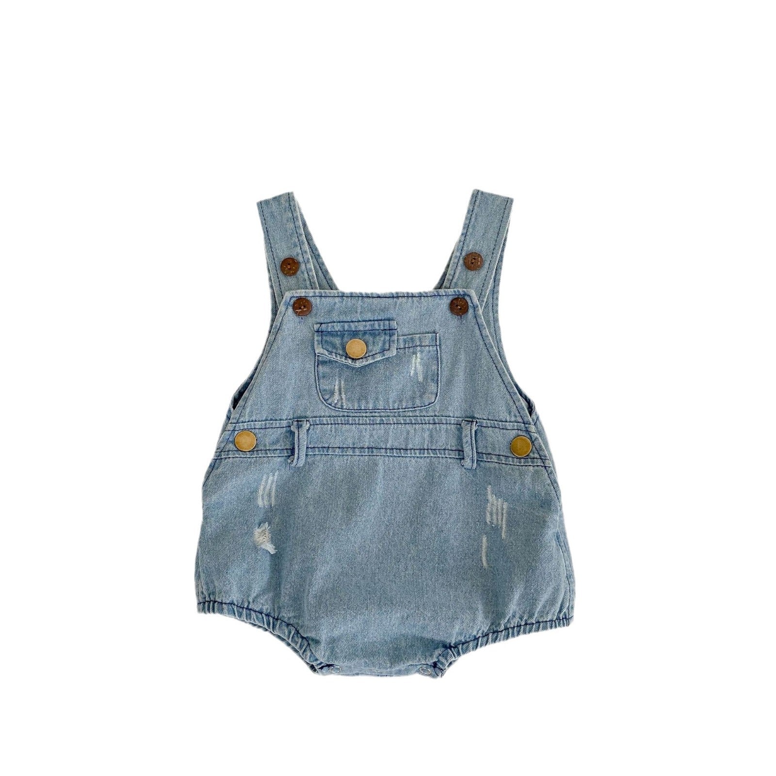 Pantaloni salopetă din denim pentru băieți și fete