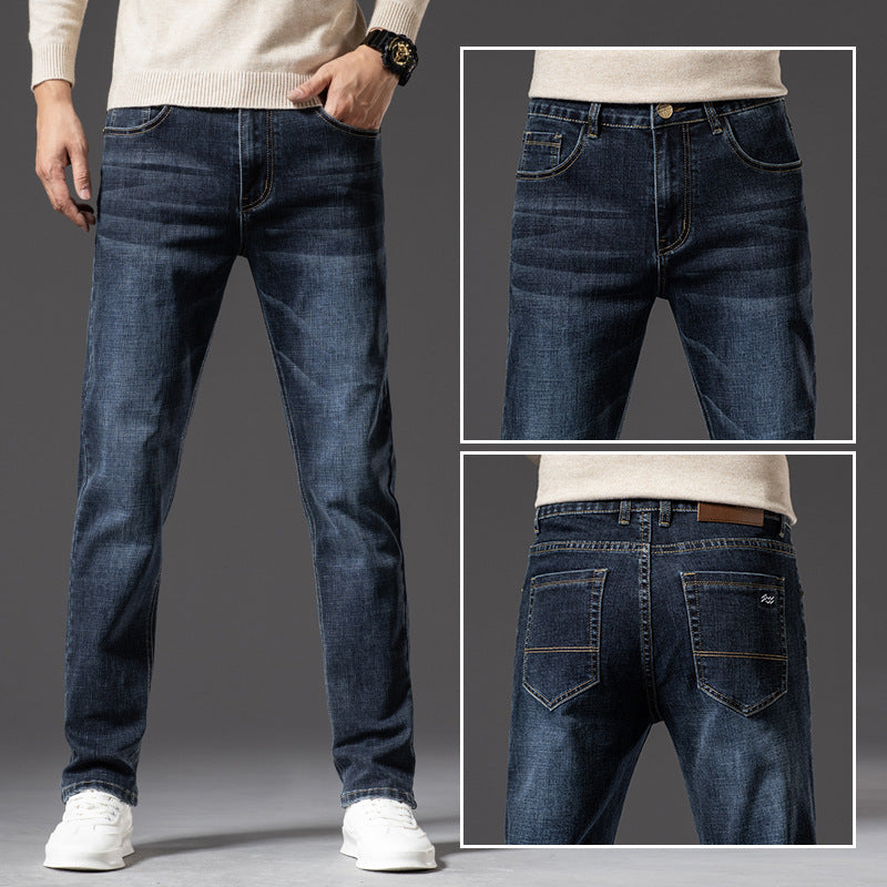 Blugi de bărbați din denim – Croială elastică