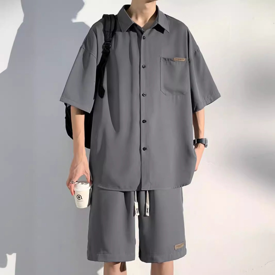 Men's Fashionable Casual Loose Short-Sleeve Suit
