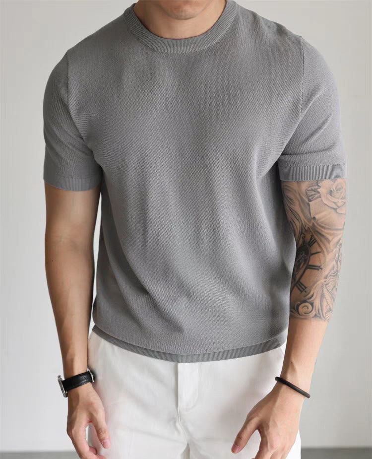 Tricou Casual De Lucru Cu Guler Mic Și Înalt